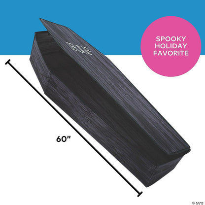 5 Ft Wood Look Collapsible Coffin
