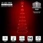 4' 6' 9' 12' Red Animated LightShow Cone Tree Christmas Outdoor Yard LED 14 Mode
