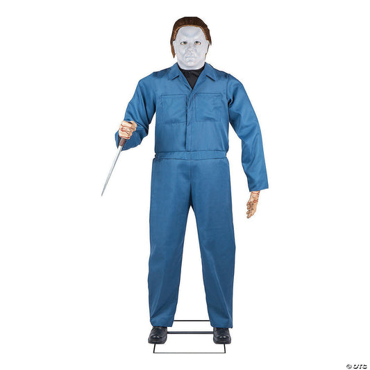 6 Ft LifeSize Michael Myers with Knife Halloween 2 Movie Decoration Animatronic
