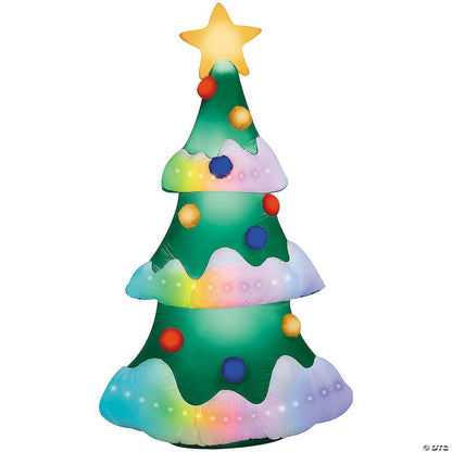 9Ft Animated LightShow Rainbow Wave Christmas Tree Inflatable Outdoor Yard Decor