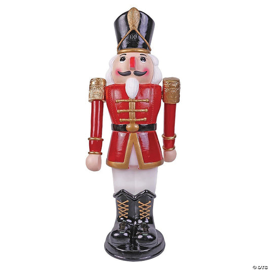 3 Ft Nutcracker Soldier Animated Musical Christmas Prop Outdoor Decoration Blue