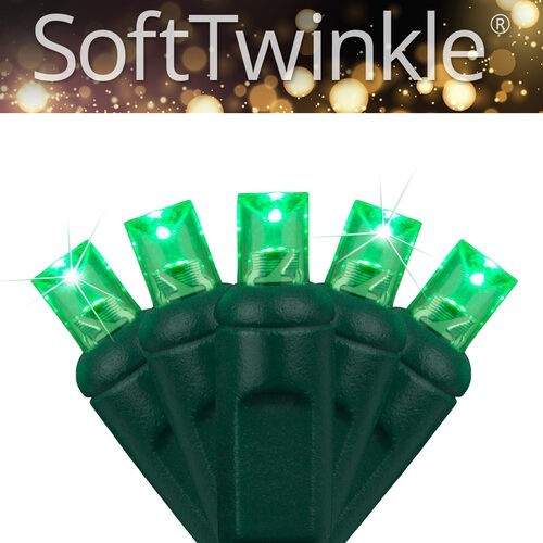 St. Patricks Day Green LED Lights String Soft Twinkle TM Animated Christmas