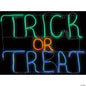 23" Lighted Neon TRICK OR TREAT Sign LED Glo Halloween Decoration Haunted Prop
