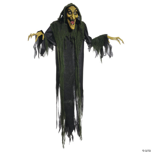 6 Ft Animated Halloween Wicked Witch Decoration Outdoor Haunted Yard Prop Porch