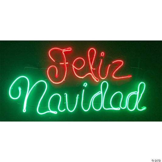 20" LED Lighted Feliz Navidad Merry Christmas Sign