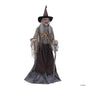 6 Ft Wicked Witch Crone Realistic Servo Motor Animatronic Halloween Haunt Prop