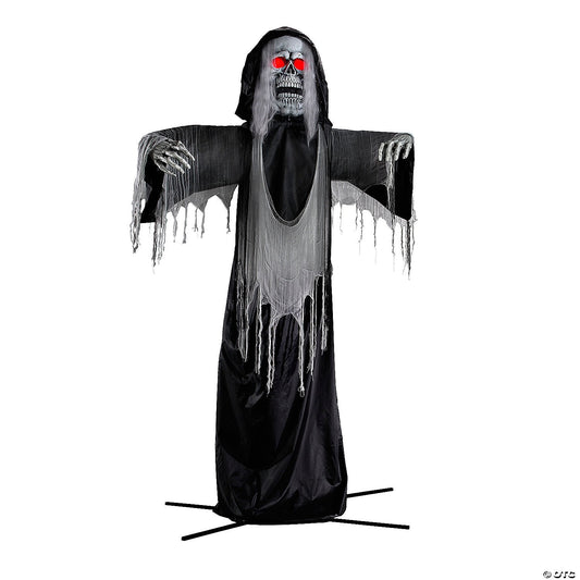 See Video! 12 Ft Body Turning Grim Reaper Animated Halloween Outdoor Haunt Prop