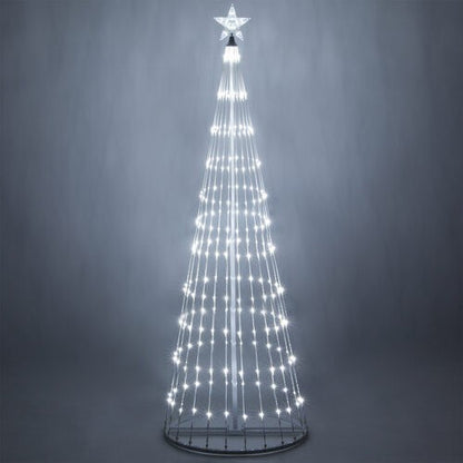 4' 6' 9' 12' Cool White Animated LightShow Cone Tree Christmas Outdoor Yard LED