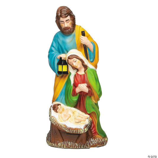 32" Lighted Outdoor Christmas Nativity Scene Manger Holy Family Light Decoration