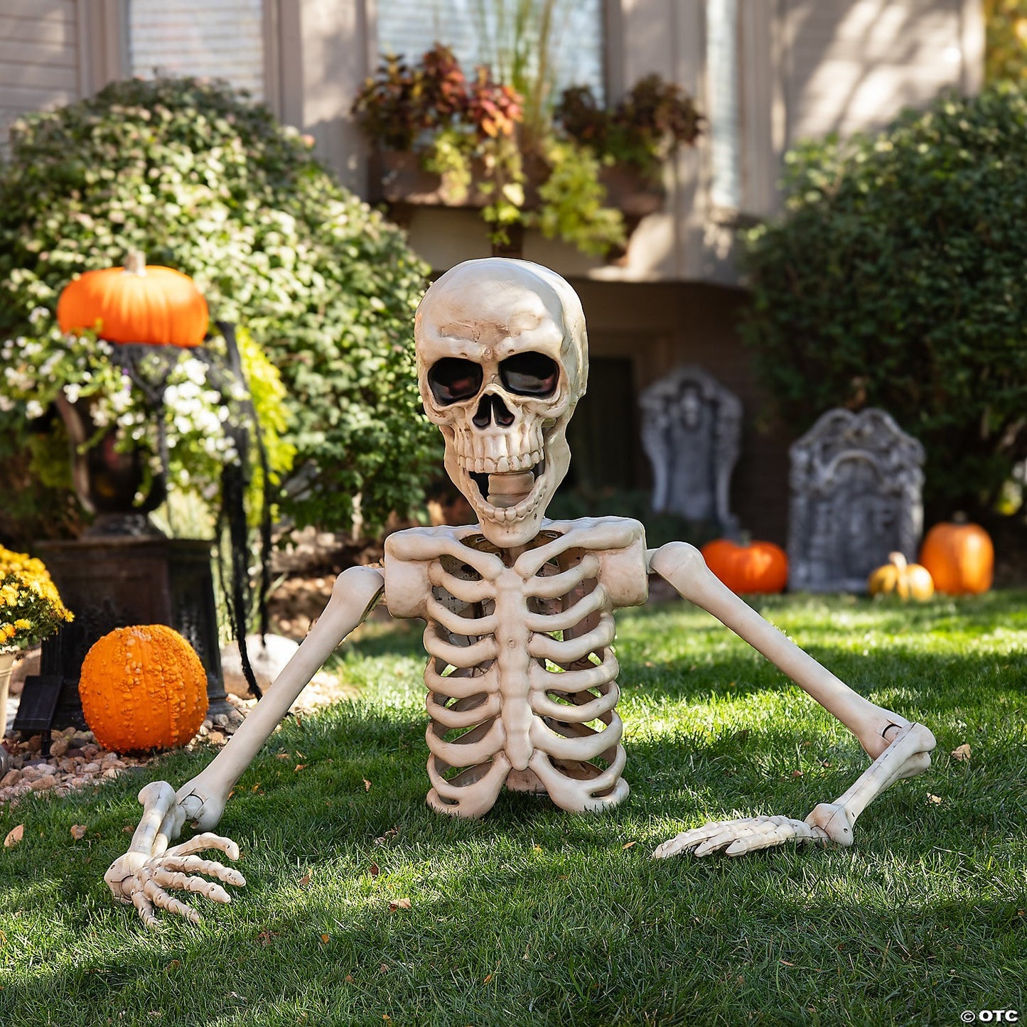 GIANT Up to 10 Ft Wide Skeleton Grave Breaker Outdoor Halloween Spirit Prop 2025