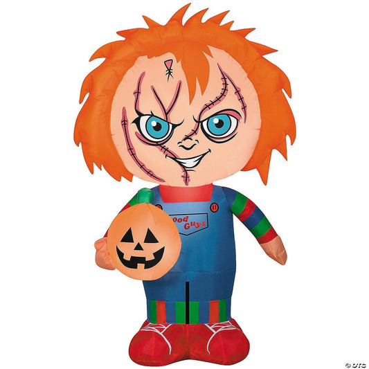 42" Chucky Childs Play Inflatable Outdoor Halloween Yard Decoration Lighted