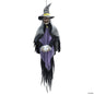 Life Size 5 Ft Witch w Crystal Ball Animated Halloween Decor Haunt Porch Prop
