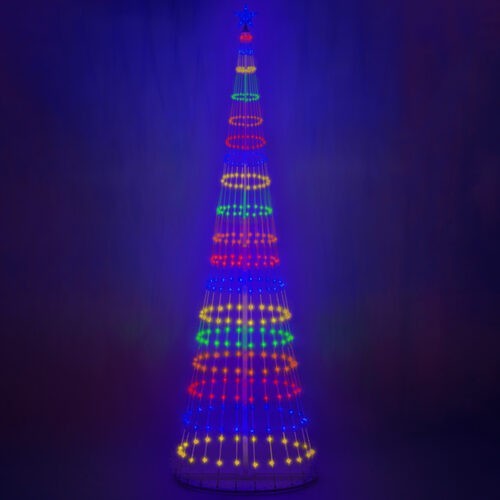 4' 6' 9' 12' Multicolor Animated LightShow Cone Tree Christmas Outdoor Yard LED