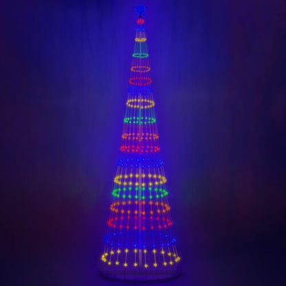 4' 6' 9' 12' Multicolor Animated LightShow Cone Tree Christmas Outdoor Yard LED
