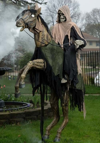 7 Ft Reapers Ride Animated Skeleton Horse Halloween Haunted Prop Sleepy Hollow