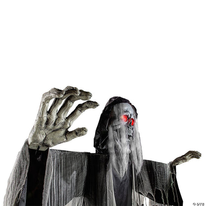 See Video! 12 Ft Body Turning Grim Reaper Animated Halloween Outdoor Haunt Prop
