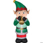 6 Ft Animated Elf w Trumpet Christmas Inflatable Outdoor Yard Decoration Lighted