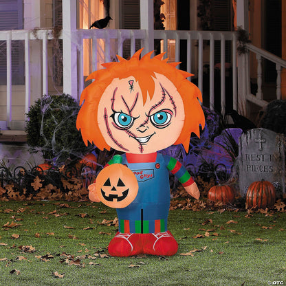 42" Chucky Childs Play Inflatable Outdoor Halloween Yard Decoration Lighted