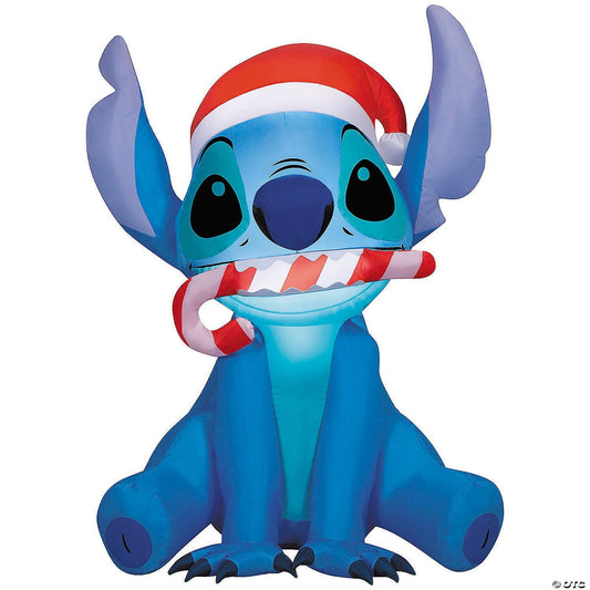 3 Ft Santa Stitch with Candy Cane Christmas Inflatable Outdoor Yard Decoration