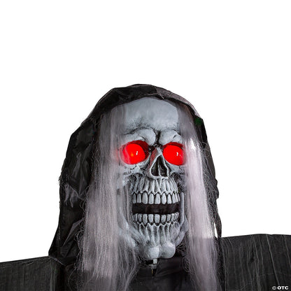 See Video! 12 Ft Body Turning Grim Reaper Animated Halloween Outdoor Haunt Prop