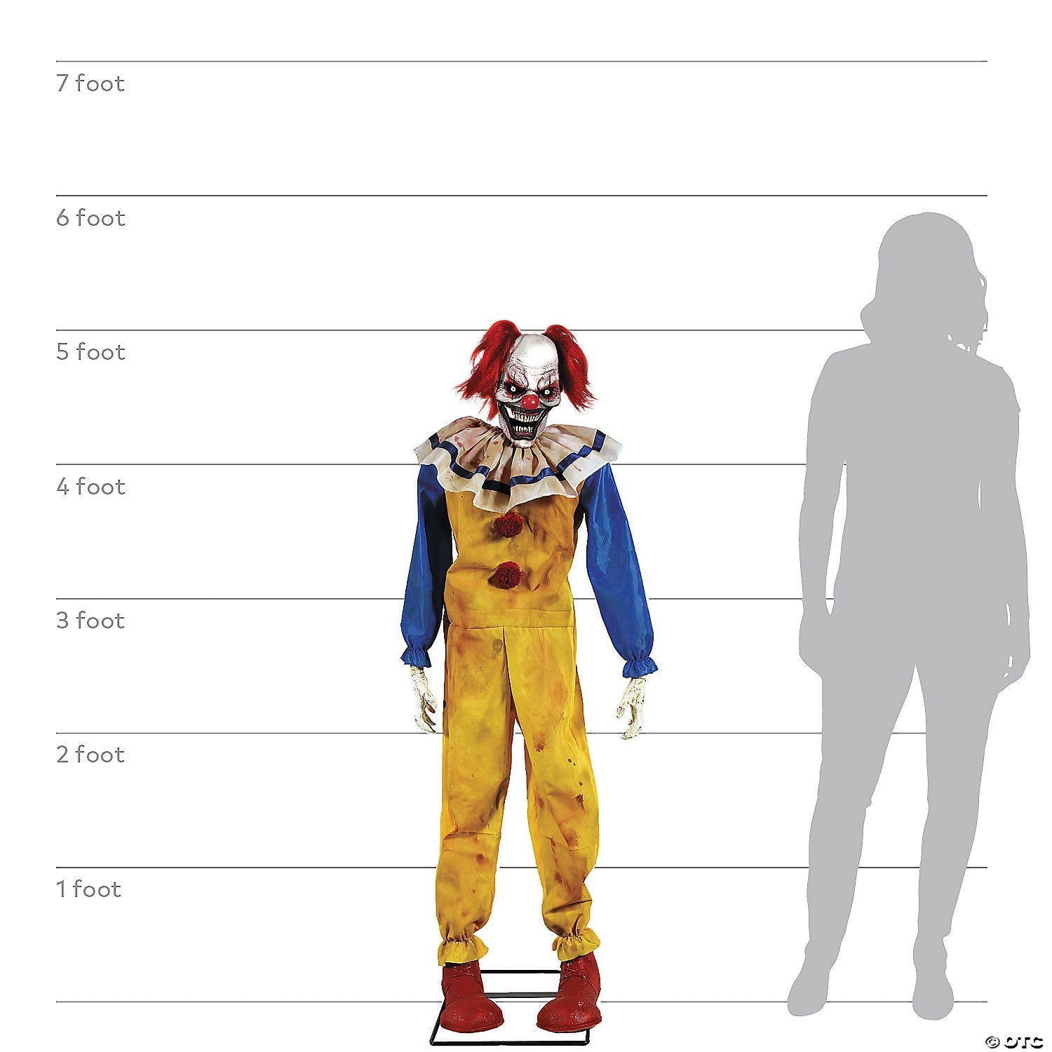 5 Ft Twitching Clown Animatronic Halloween Spirit Haunt Circus Decor Prop 2025