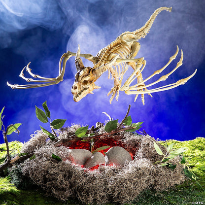GIANT 35" Flying Dragon Pterosaur Skeleton Halloween Outdoor Haunt Decor Prop