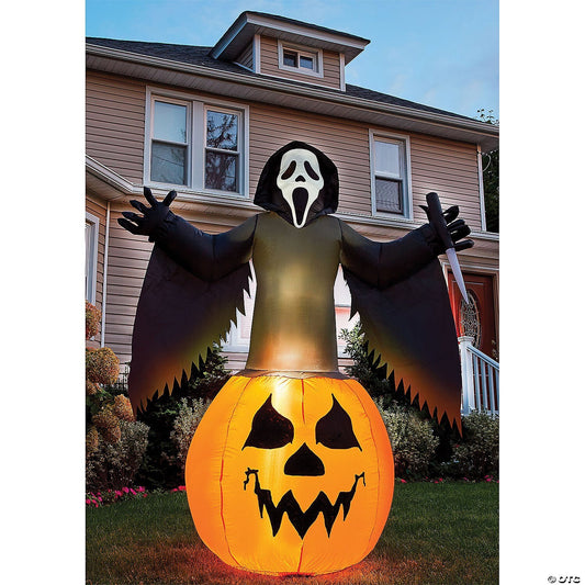 6' Scream Ghost Face Inflatable Outdoor Halloween Yard Decoration Airblown Prop