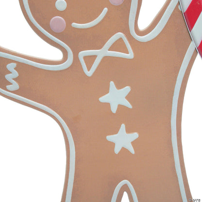 35" Giant Gingerbread Man Standing Christmas Outdoor Decoration Porch Home