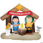 5.8 Ft Charlie Brown Nativity Peanuts Outdoor Christmas Inflatable Yard Decor