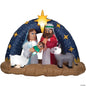 78" Nativity Manger Holy Family Stars Christmas Inflatable Outdoor Yard Decor