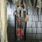 27" Hanging Witch with Broom Halloween Porch Home Decoration Haunt Prop Spirit