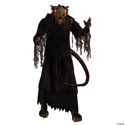See Video LifeSize Mangey Rat Moving Animated Halloween Haunted Prop Animatronic