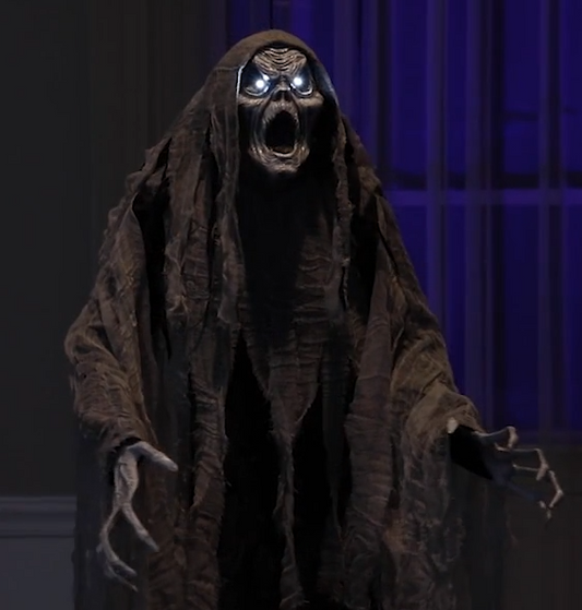 Life Size Ghostly Howling Phantom Animated Halloween Outdoor Decor Haunted Prop