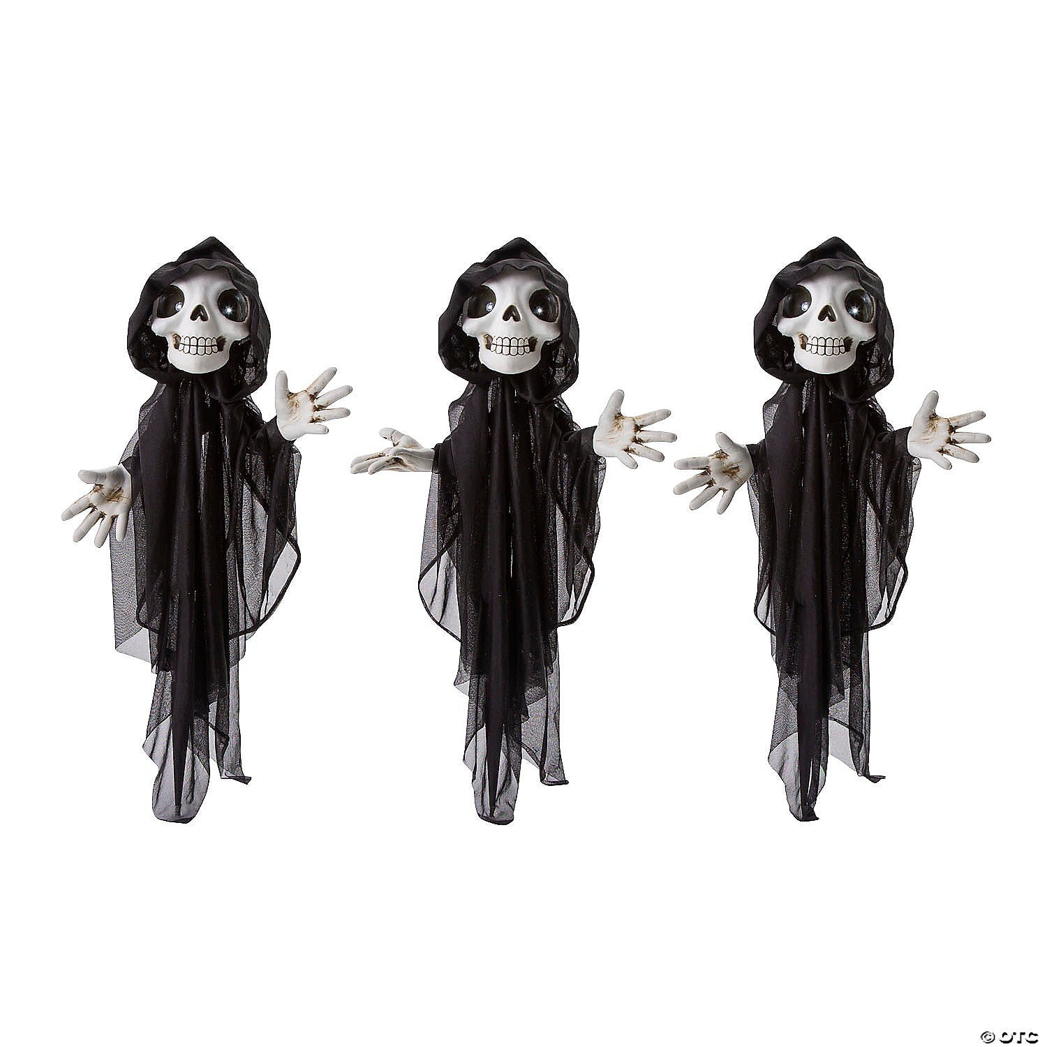 2 Ft Skeleton Reaper Yard Path Stakes Halloween Outdoor Haunt Decoration Lighted