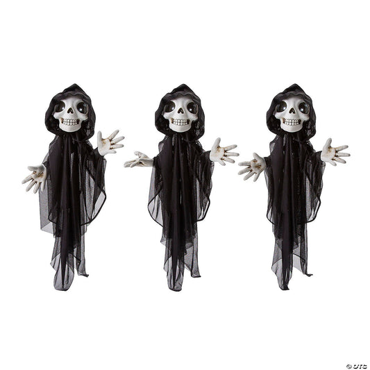 2 Ft Skeleton Reaper Yard Path Stakes Halloween Outdoor Haunt Decoration Lighted