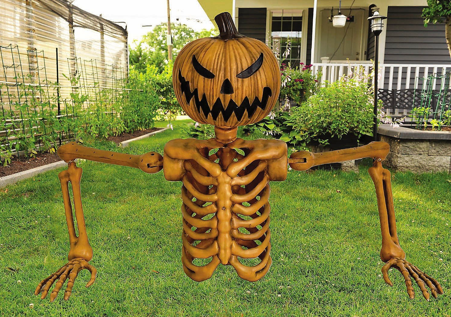 4 FT Evil Pumpkin Jack GroundBreaker Halloween Spirit Haunt Prop Outdoor 2025