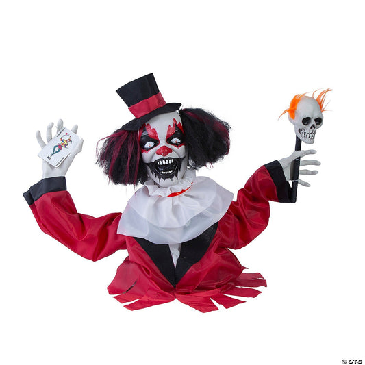See Video! Groundbreaker Moving Clown Circus Animated Halloween Haunt Yard Prop