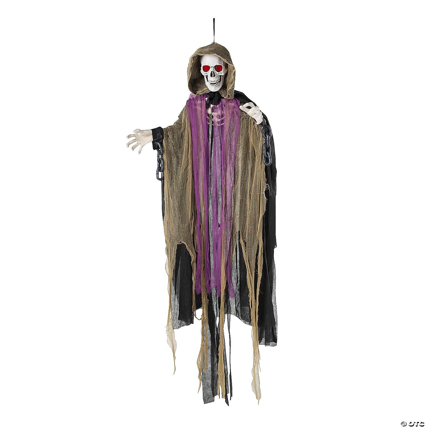 LifeSize Skeletal Reaper Animated Halloween Decoration Outdoor Haunt Yard Prop