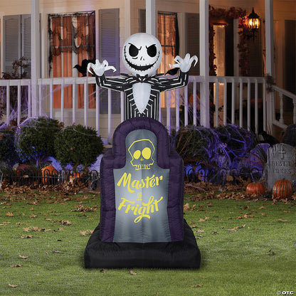 42" Jack Skellington Pop Up Animated Inflatable Outdoor Halloween Yard Decoratio