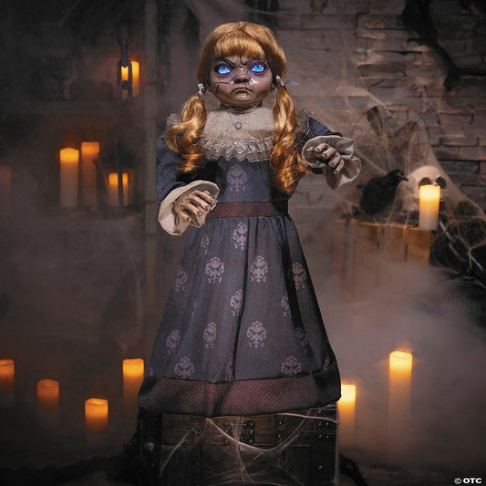 30" Animated Haunted Evil Doll Spirit Talking Moving Halloween Haunt Prop 2025