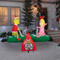 5 Ft Animated Grinch & Cindy Lou See Saw Inflatable Outdoor Christmas Yard Decor