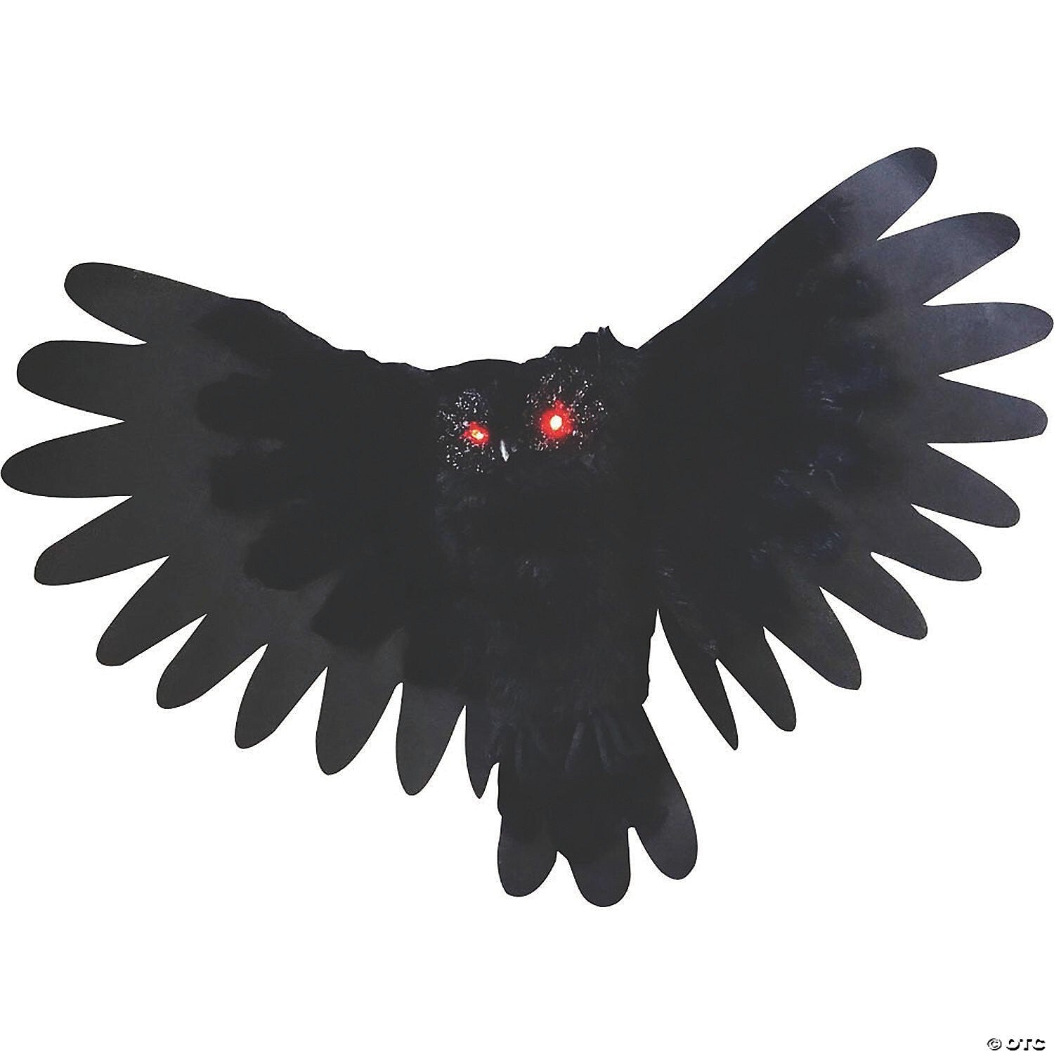Life Size Giant 37" Animated Owl Halloween Decoration Haunted House Outdoor Prop