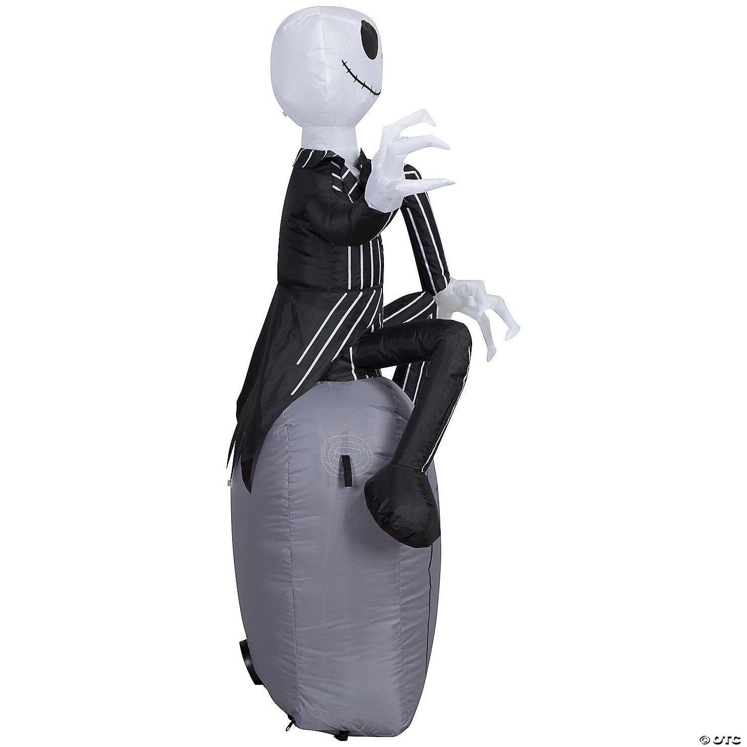 42" Jack Skellington Tomb Inflatable Outdoor Halloween Yard Decoration Airblown