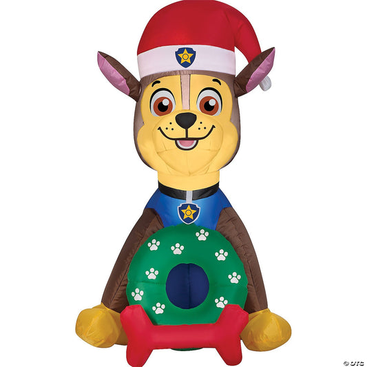 3 Ft Chase Wreath Paw Patrol Inflatable Christmas Outdoor Yard Decor LED Lighted