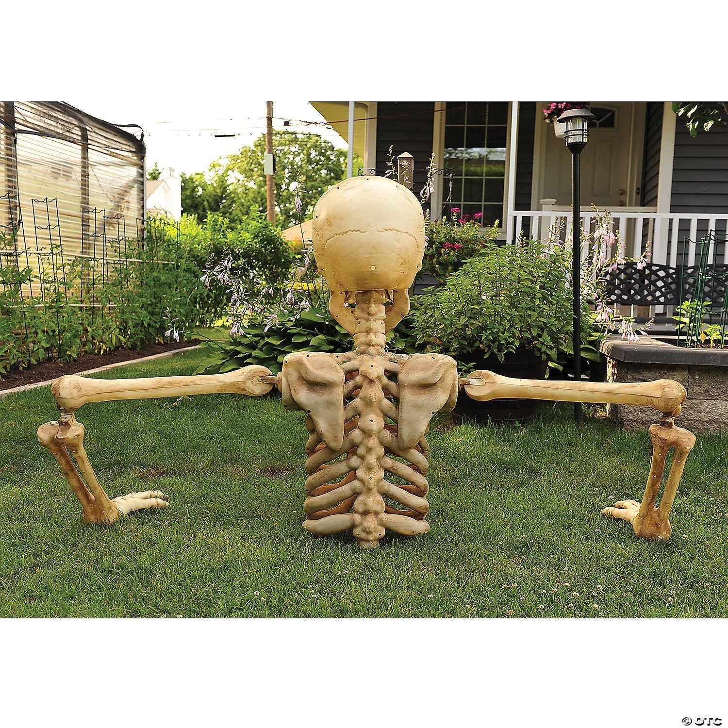 GIANT Up to 10 Ft Wide Skeleton Grave Breaker Outdoor Halloween Spirit Prop 2025