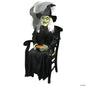 Sitting Witch Greeter Animatronic Halloween Decoration  Haunted Prop Outdoor