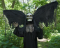 5.6 Ft Animatronic Reaper w Moving Wings Halloween Haunt Prop Graveyard Spirit