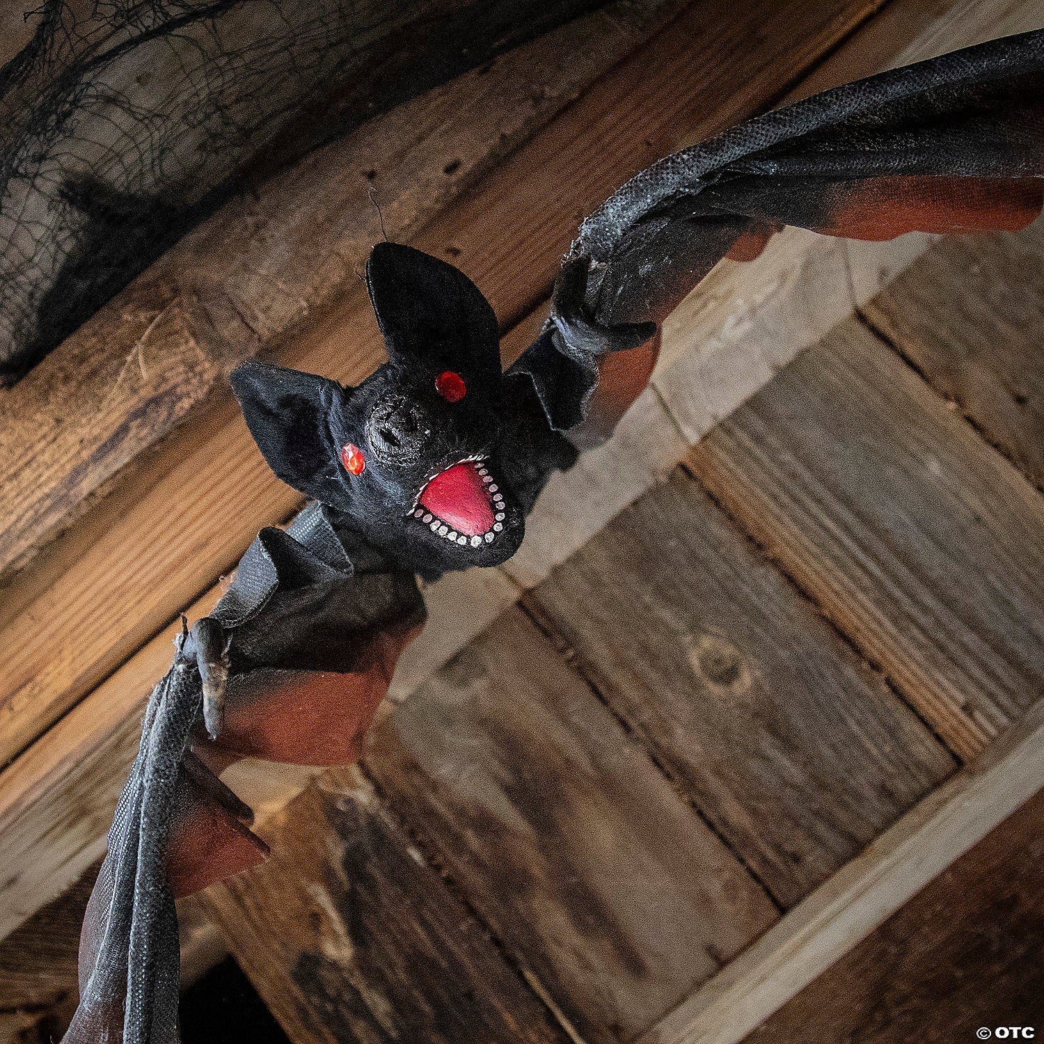 GIANT! 4 Ft Hanging Vampire Bat Halloween Haunted Spirit Decoration Prop Foam
