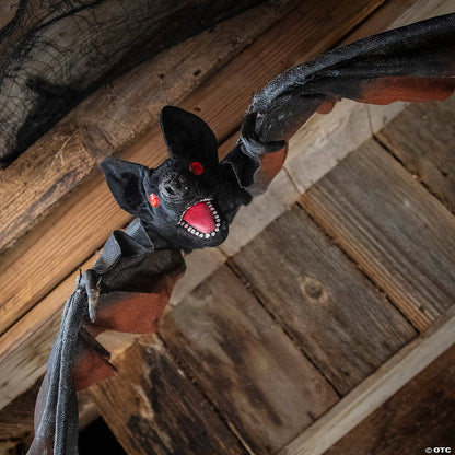 GIANT! 4 Ft Hanging Vampire Bat Halloween Haunted Spirit Decoration Prop Foam