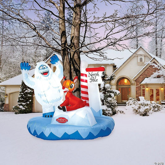 5 Ft Rudolph & Bumble Inflatable